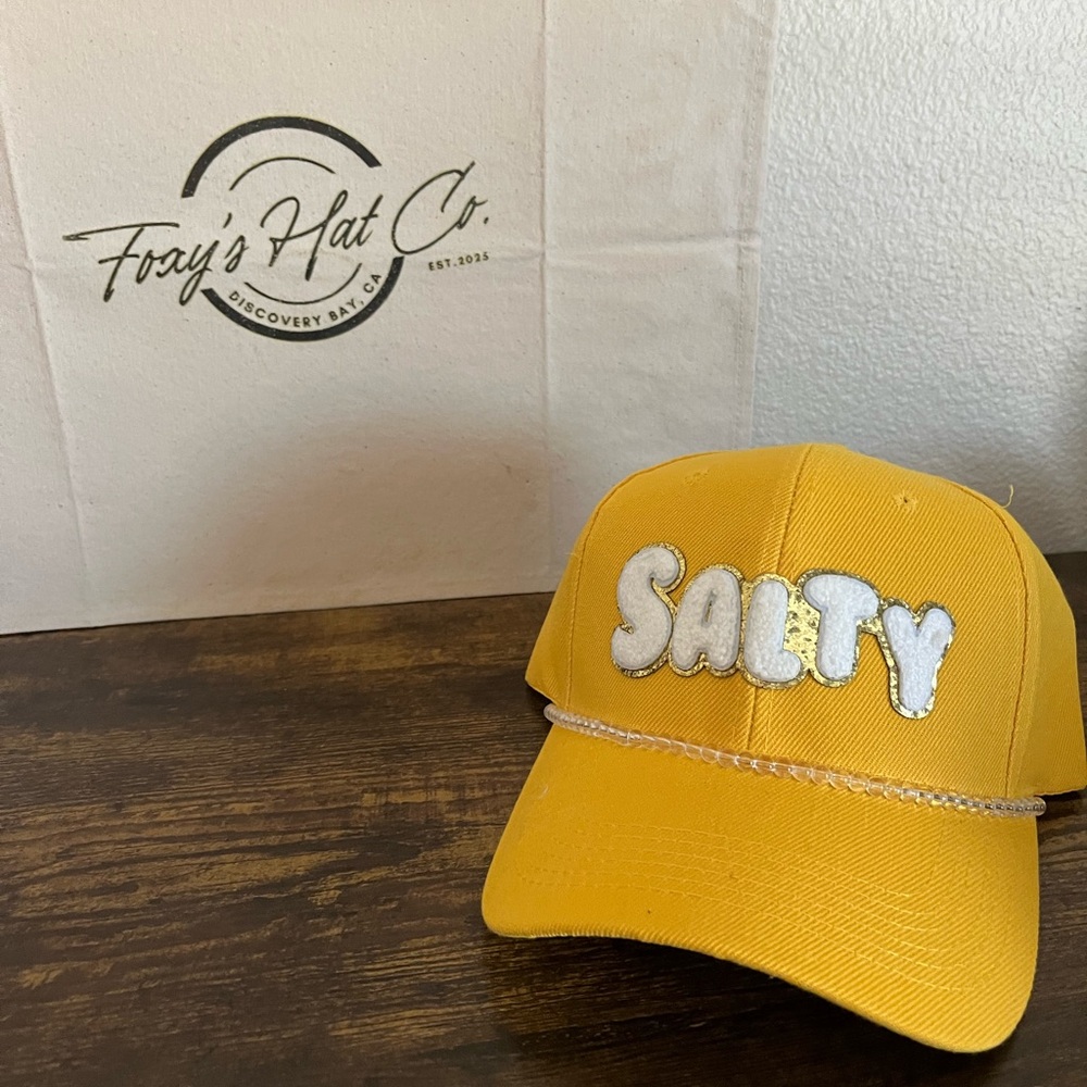 Brand New Just Made. Yellow 'Salty' Cap